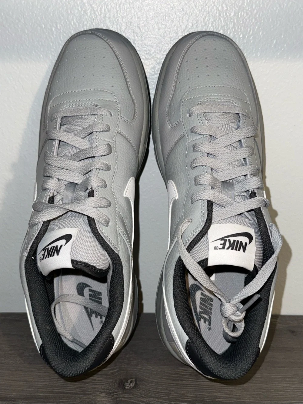 Nike Men’s Big Nike Low Shoes, Size 10M, Light Grey/Summit White, New In Box